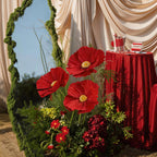 Flowerva Ethereal Crepe Paper Poppy Art Installation