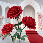 Flowerva Romantic Lush Garden Rose Premium Flower