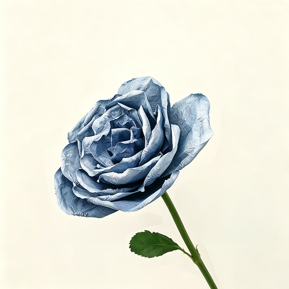Flowerva Rose Cerulean Drift Premium Decor