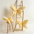 Flowerva Ethereal Yellow Flutter Art Accent