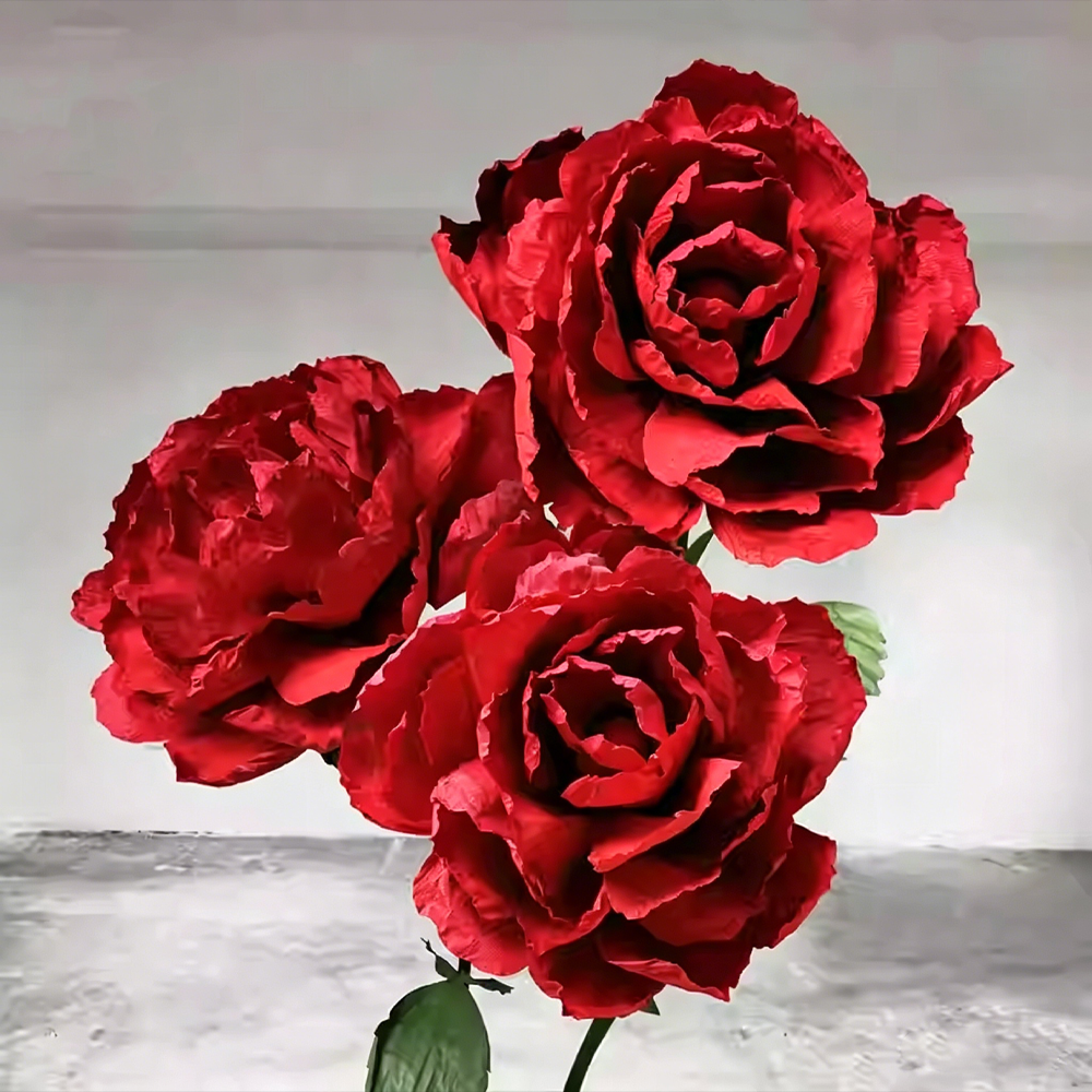 Flowerva Dramatic Red Petal Premium Flower