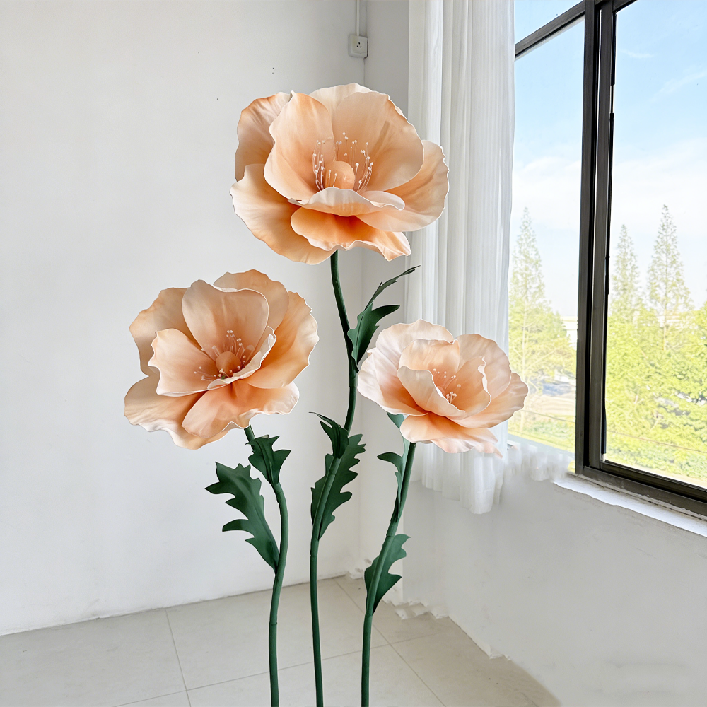 Flowerva Luminous Sheer Poppy Premium Flower