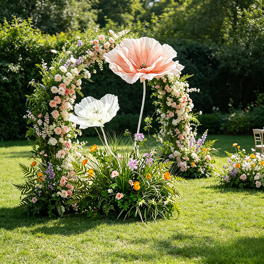 Flowerva Soft Petal Cornerscape Premium Decor