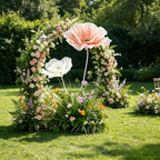 Flowerva Soft Petal Cornerscape Premium Decor