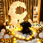 Flowerva Romantic Balloon Decor Kit for Proposal & Confession