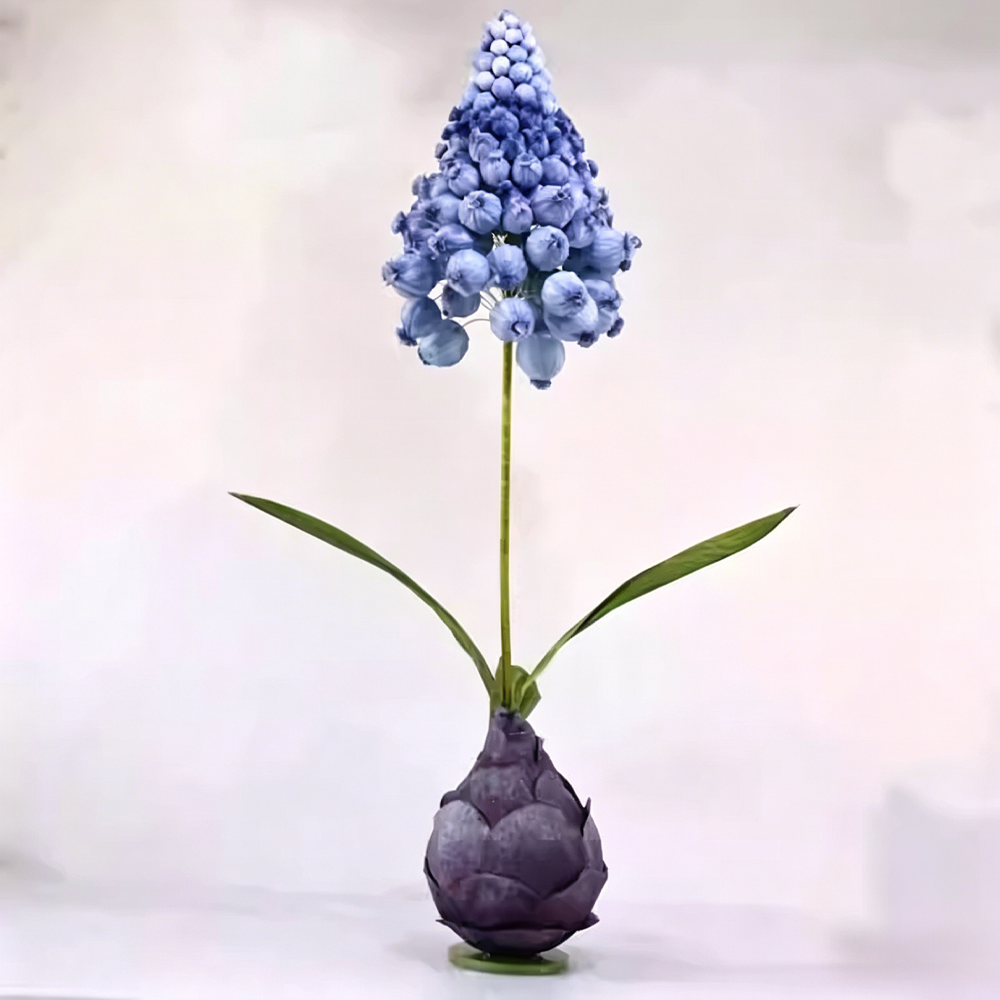 Flowerva Blue Muscari Palette Artisan Premium Decor