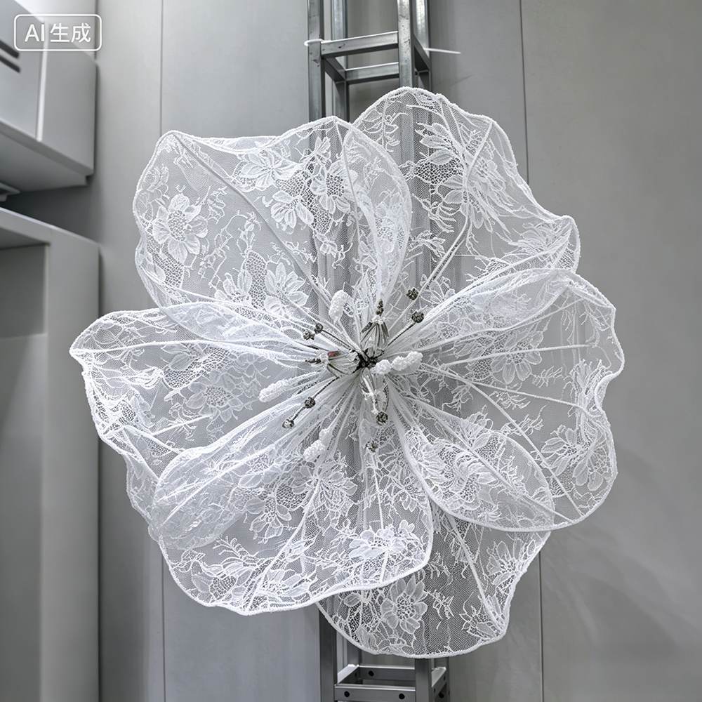 Flowerva Lace Silhouette Floral Art Installation