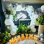 Flowerva Indoor Marriage Proposal Scene Decoration Balloon Set