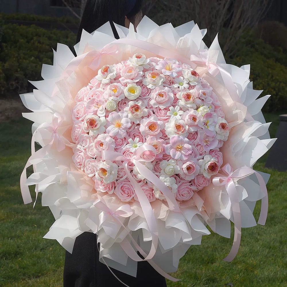 Flowerva Fairy’s Kiss Forever Bouquet Premium Decor