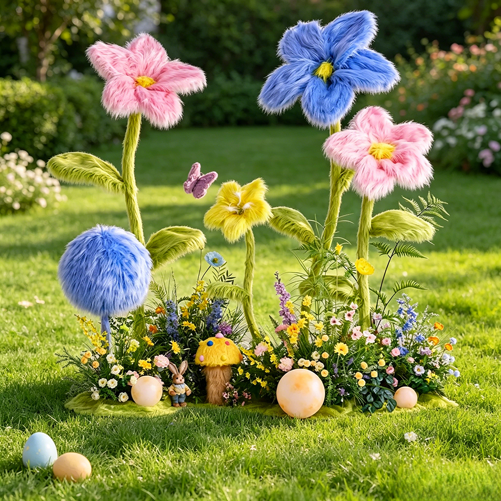 Flowerva Fuzzy Whimsy Aisle Flower Wedding Decoration