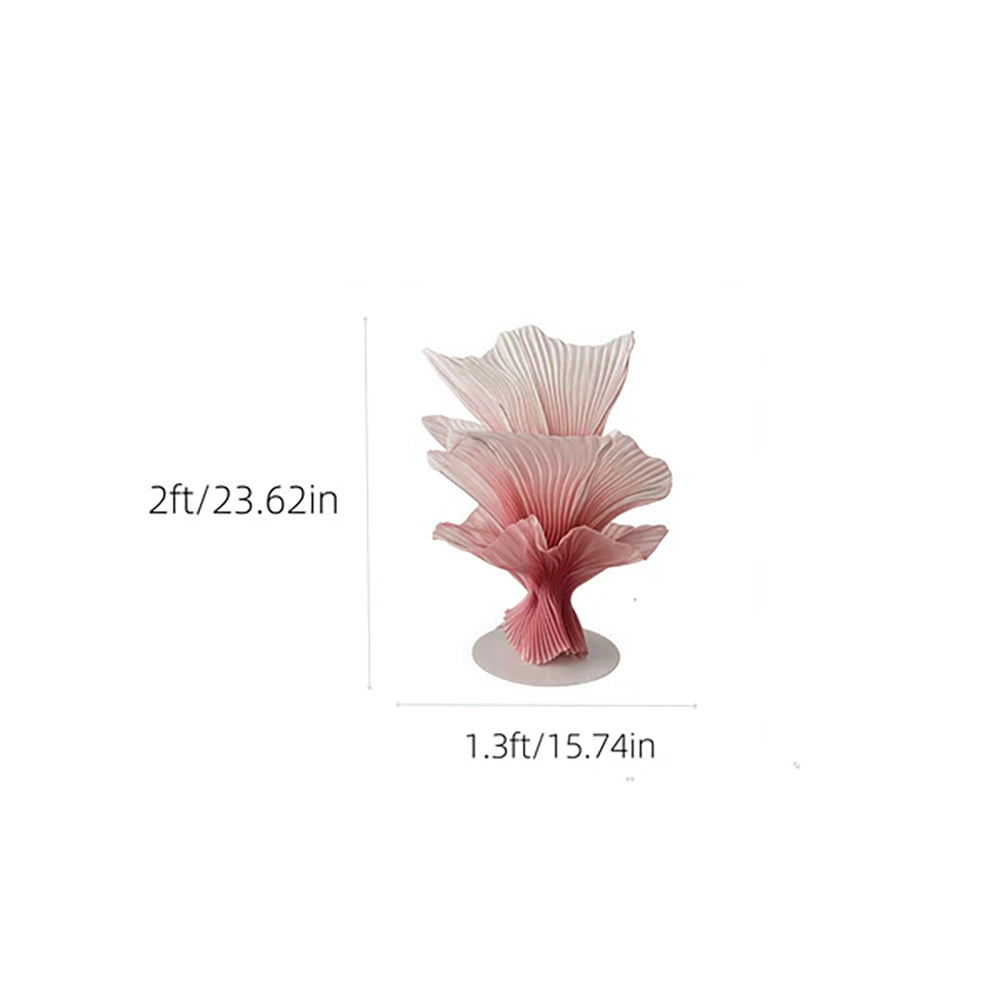 Flowerva Merlot Aura Pleat Table Flower