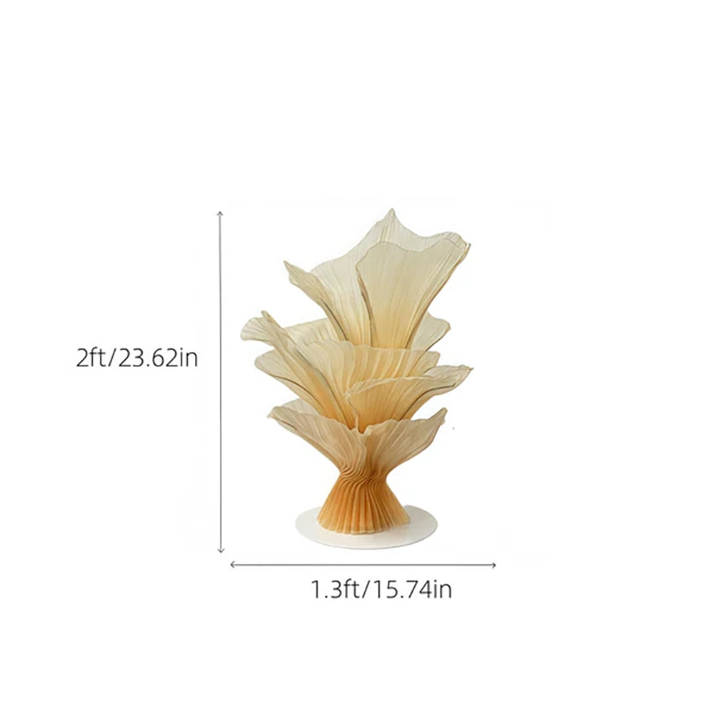 Flowerva Champagne Aura Pleat Table Flower