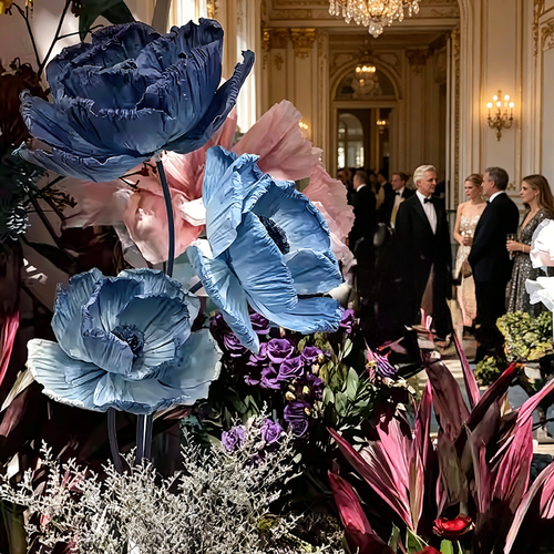 Flowerva Artisan Blue Poppy Wedding Decoration