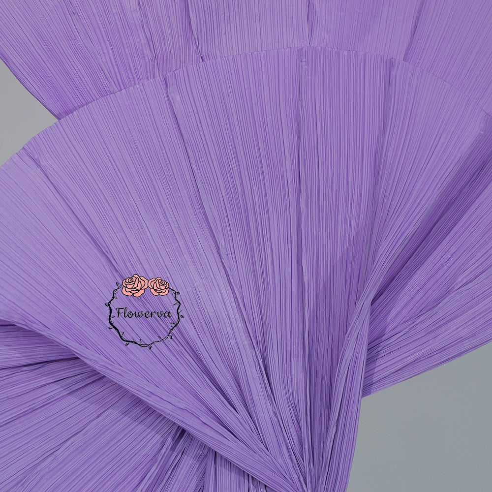 Flowerva Retro Purple Fan Shaped Wedding Decoration