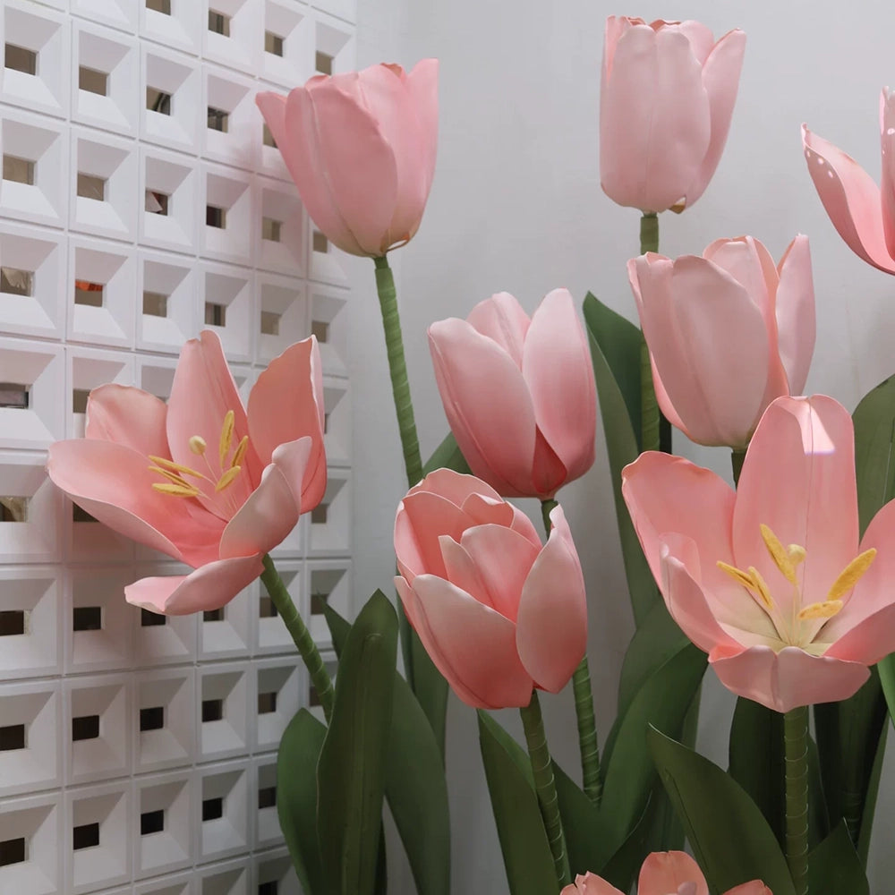 Flowerva Soft Tulip Silhouette Premium Decor