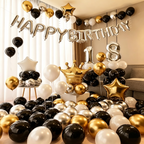 Flowerva 18th Birthday Balloon Decoration for Adult Party