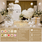 Flowerva Romantic Proposal & Valentine’s Day Confession Balloon Kit with Custom KT Backdrop Decor
