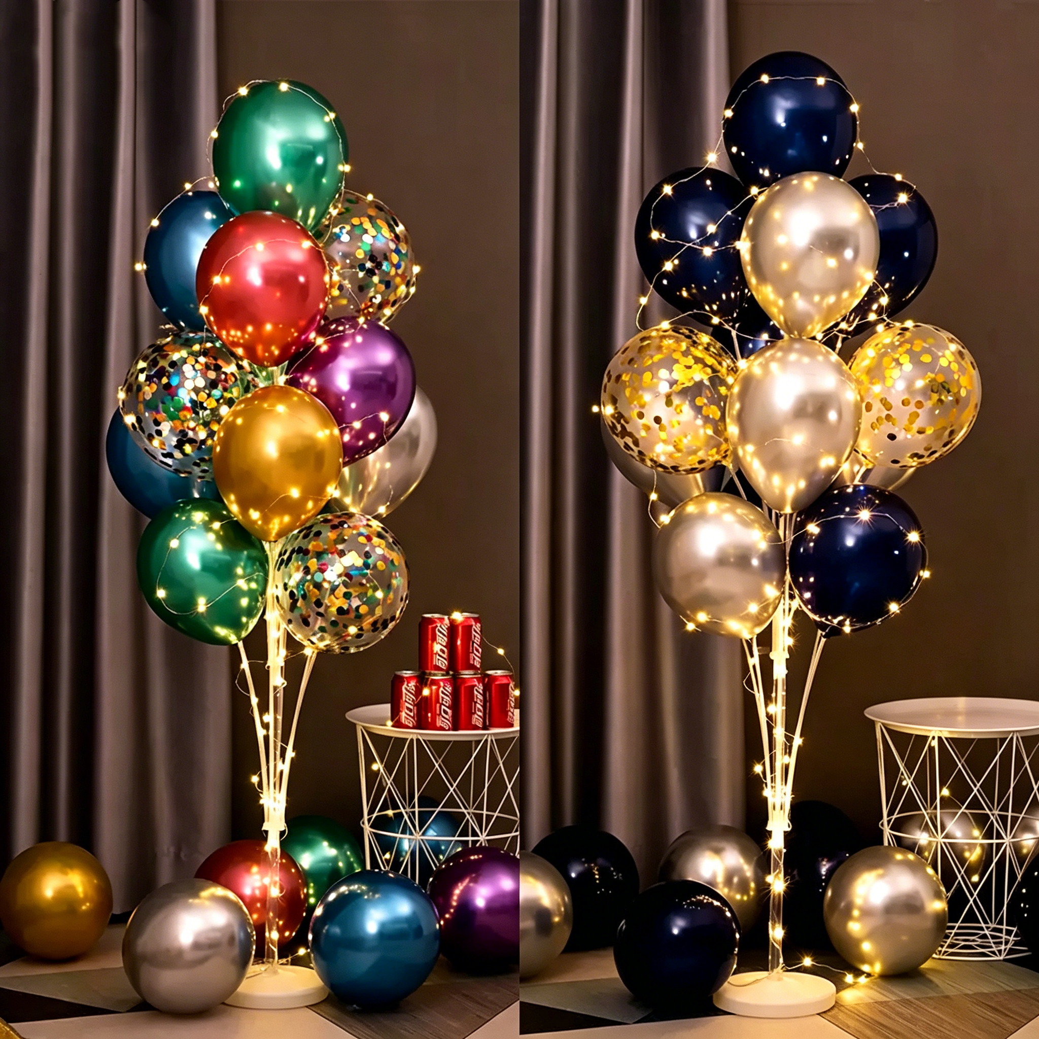 Flowerva Balloon Stand Column Floor/Table Decor for Birthday Party Scene Setup