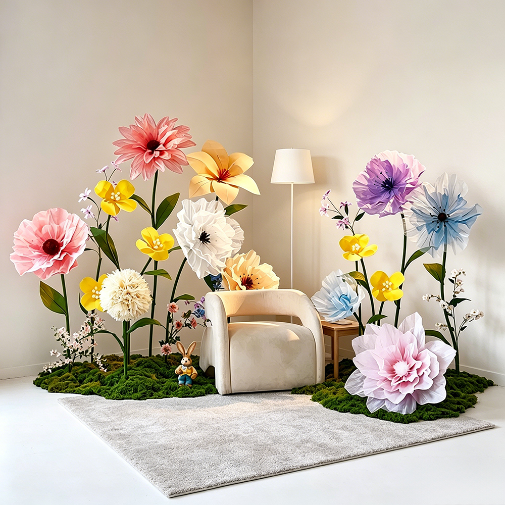 Flowerva Gentle Veilscape Premium Decor