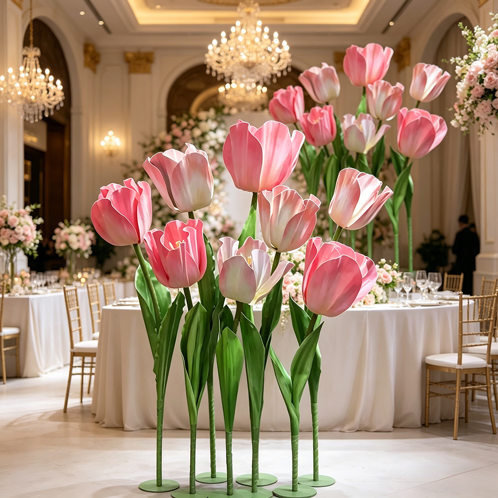 Flowerva Tulip Harmony Cluster Premium Decor—Set A