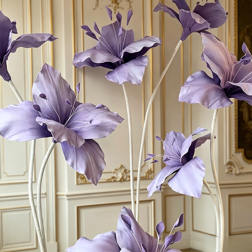 Flowerva Lilac Lily Artisan Premium Decor