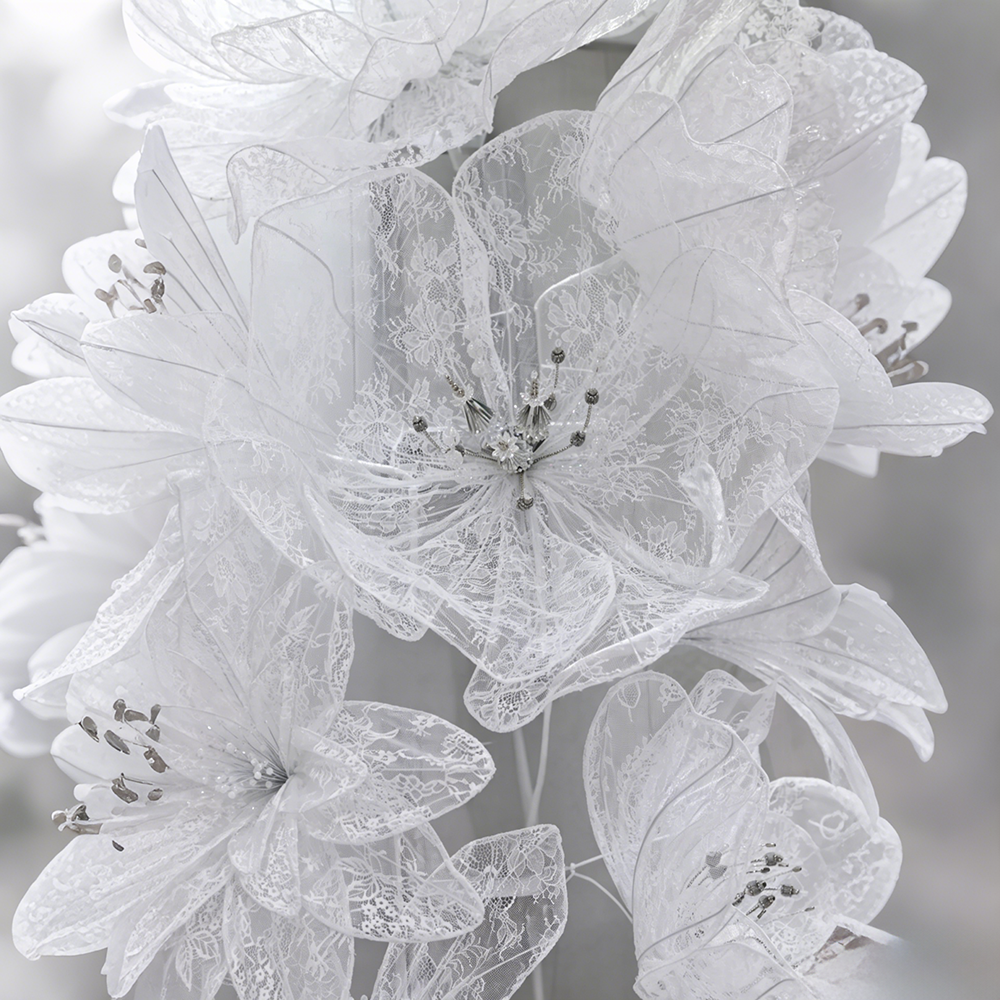 Flowerva Lace Silhouette Form Art Installation