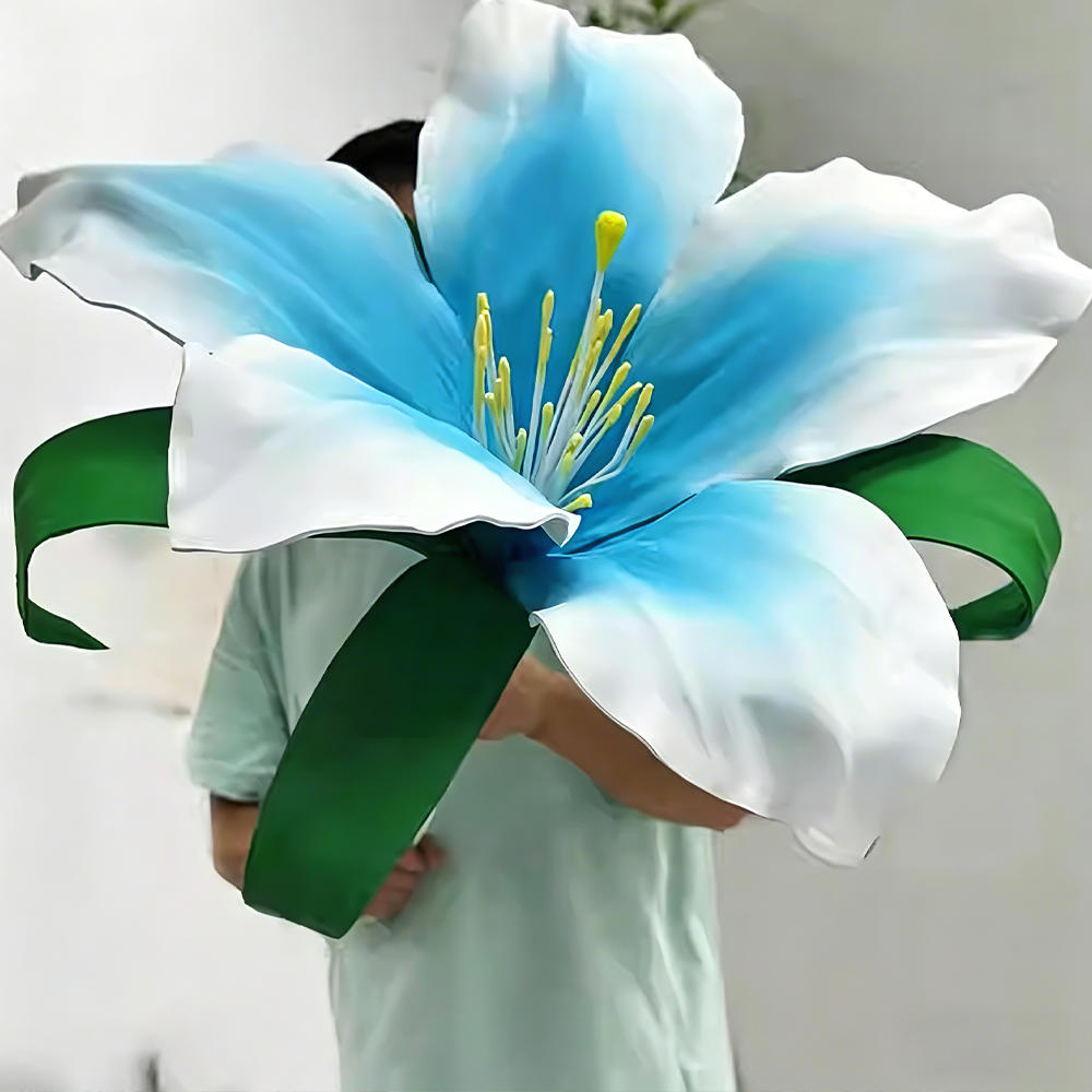 Flowerva Azure Whisper Premium Decor
