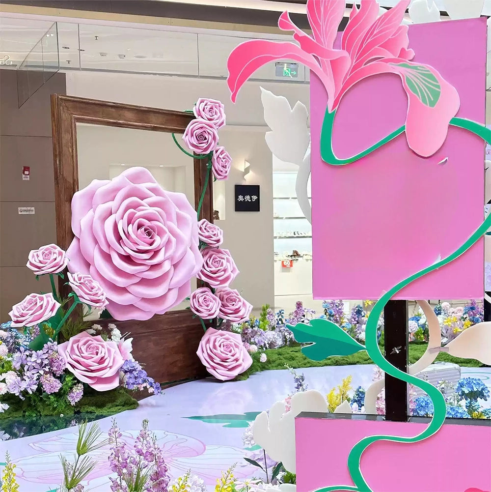 Flowerva Rose Contour Formwork Premium Decor