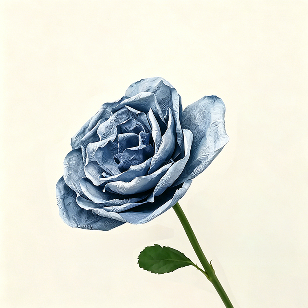 Flowerva Rose Cerulean Drift Premium Decor