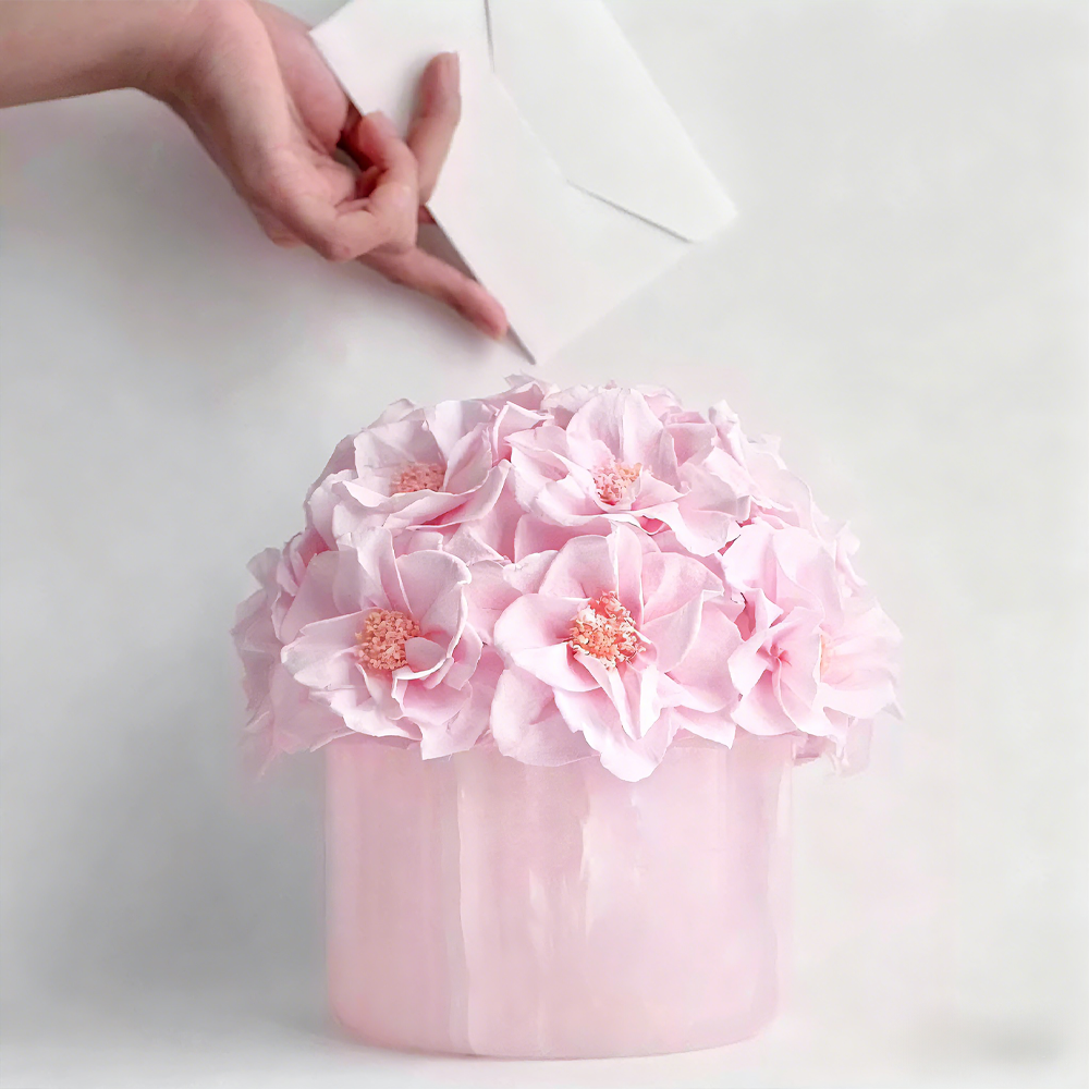 Premium Eternal Rose with Luxury Jade Vase Gift Box