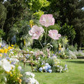Flowerva Luxe Couture Ruffled Poppy Pink Art Installation
