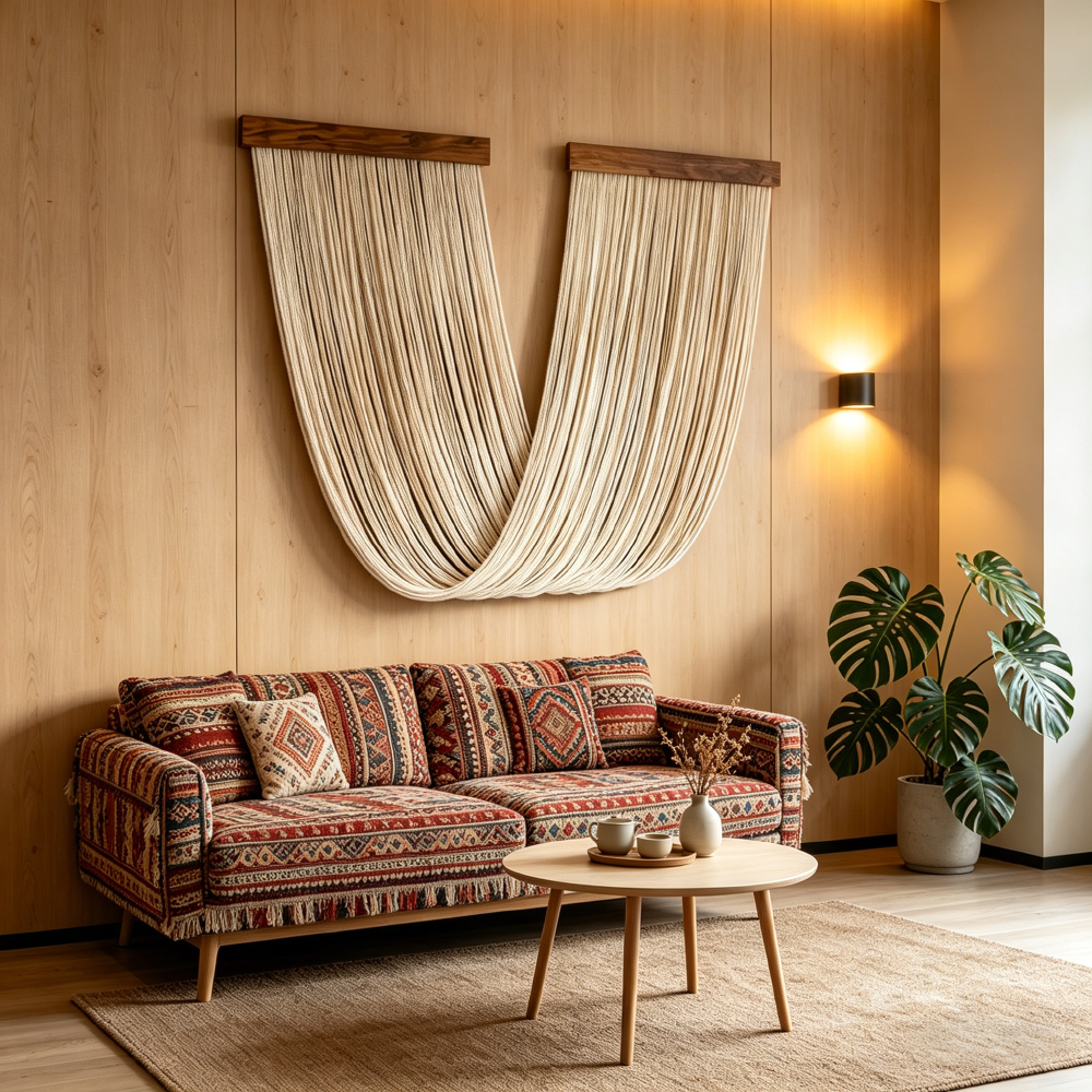 Off-white Artistic Boho Chic Tapestry Decor