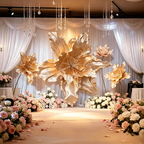 Flowerva Opulent Satin Veil Premium Decor