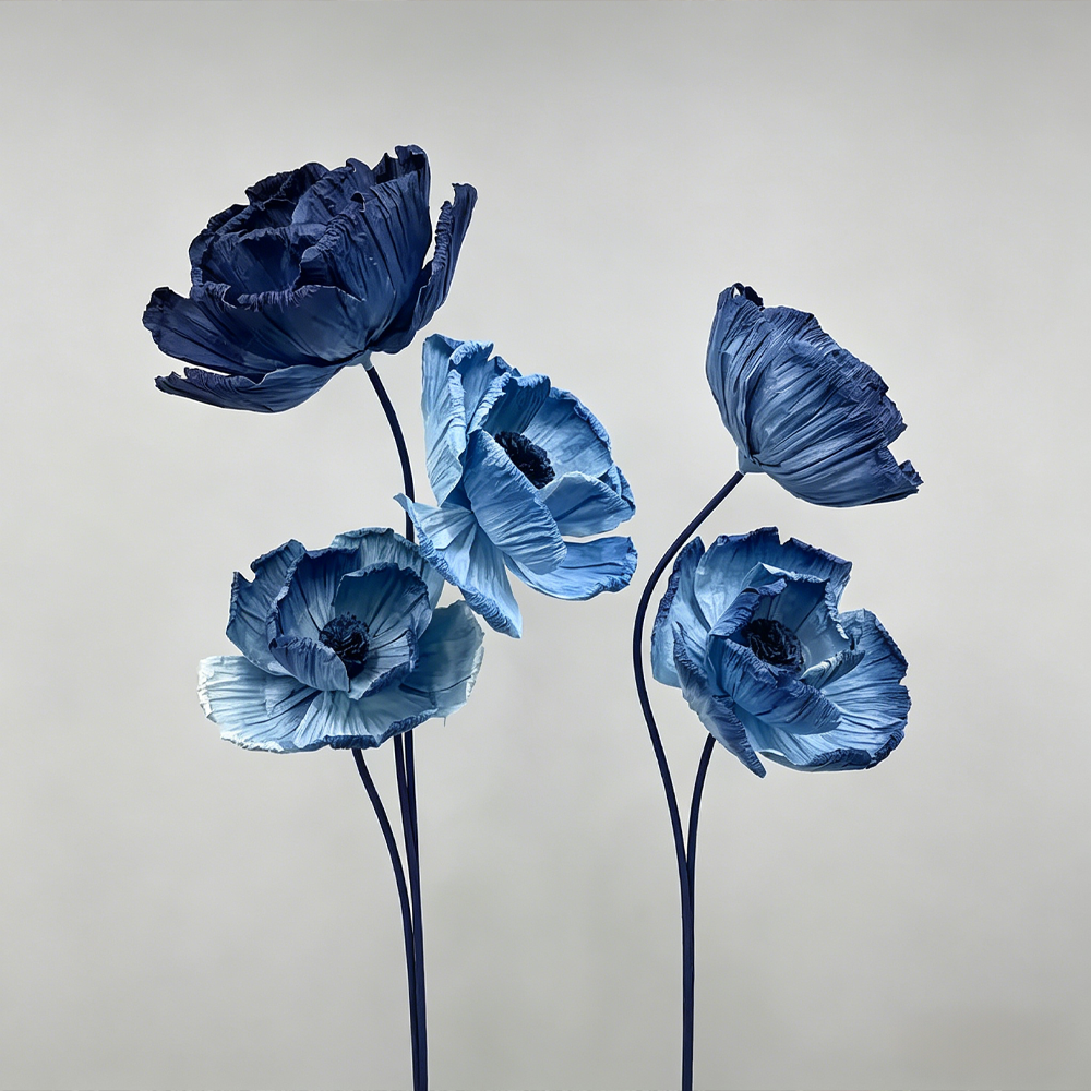 Flowerva Artisan Blue Poppy Wedding Decoration
