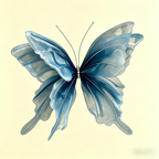 Flowerva Delicate Blue Drift Art Accent