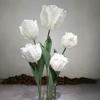 Flowerva Sculptured Tulip Form Premium Decor