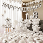 Flowerva 18th Birthday Balloon Decoration for Adult Party