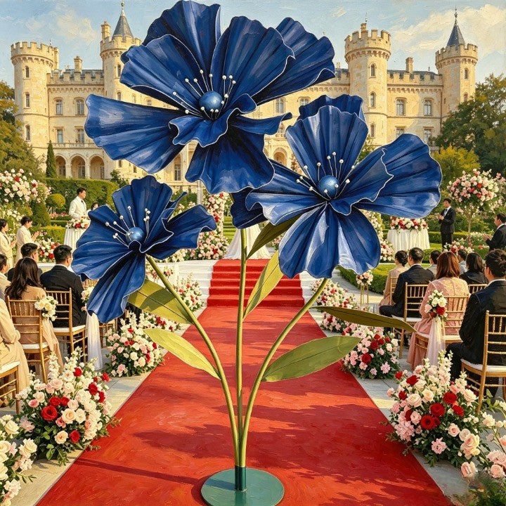 Flowerva  Giant Poppy Flower Stand - Wedding & Event Decor
