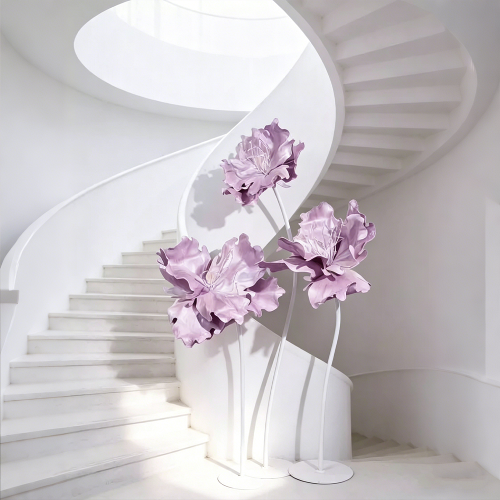 Flowerva Dream Purple Iris Meadow Art Installation