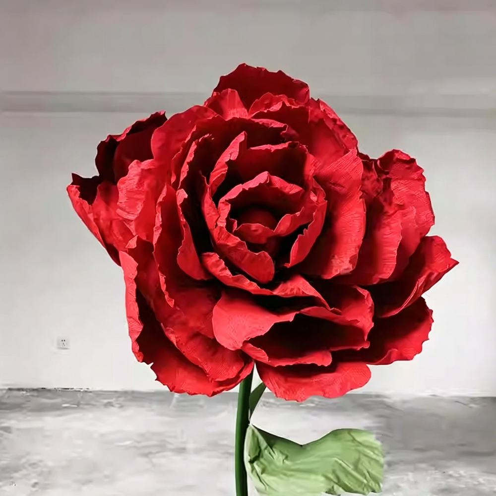 Flowerva Dramatic Red Petal Premium Flower