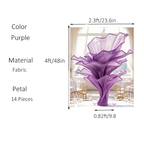 Flowerva Amethyst Wedding and Home Art Decoration