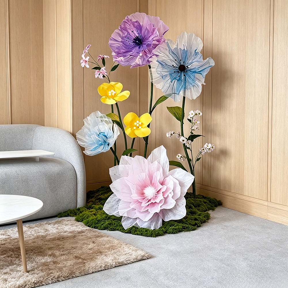 Flowerva Gentle Veilscape Premium Decor