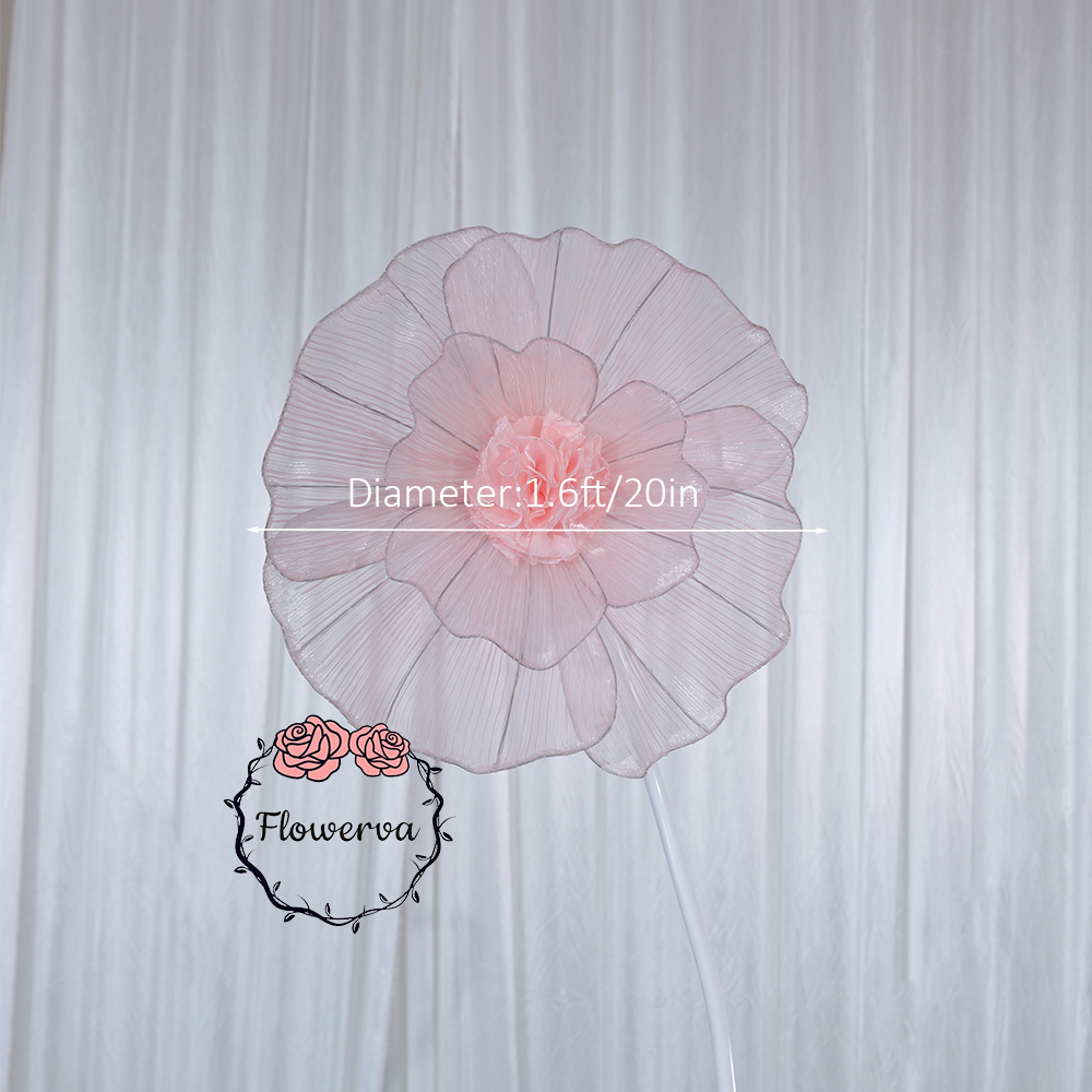 Flowerva Giant Fabric Flower Centerpiece Wedding & Event