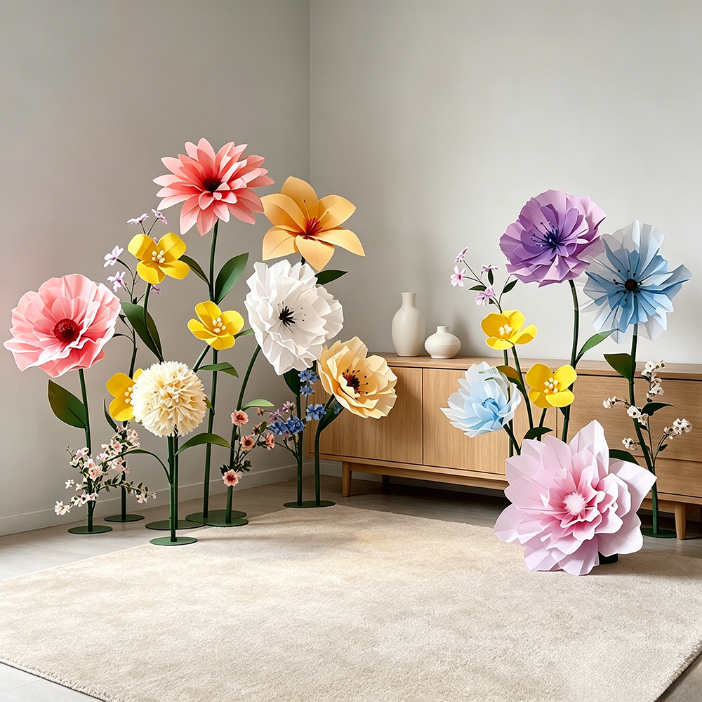 Flowerva Gentle Veilscape Premium Decor