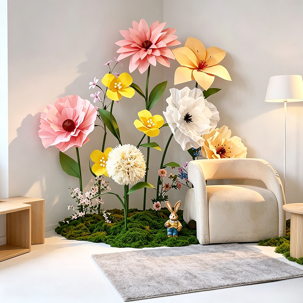 Flowerva Gentle Veilscape Premium Decor