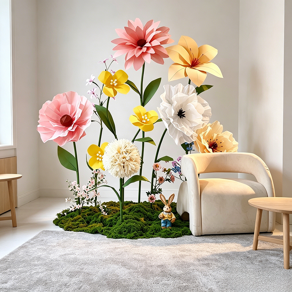 Flowerva Gentle Veilscape Premium Decor