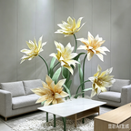 Flowerva Cream Star Bloom Premium Decor
