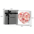 Flowerva Mirrored Heart Bloom Keepsake Box Premium Decor
