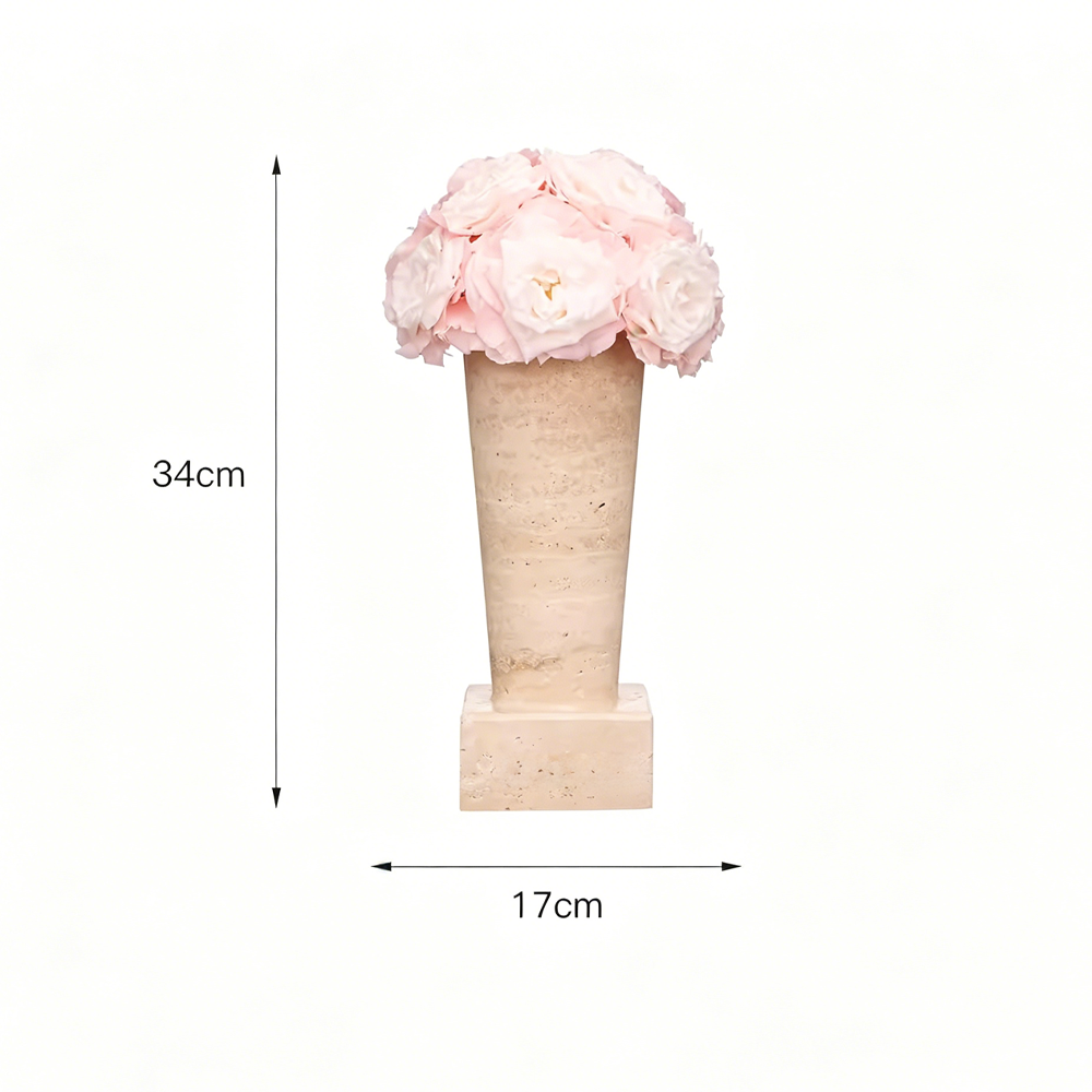 Premium Roman Travertine Preserved Rose Gift Box