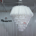 Flowerva Ethereal Feather Chandelier Wedding Decor